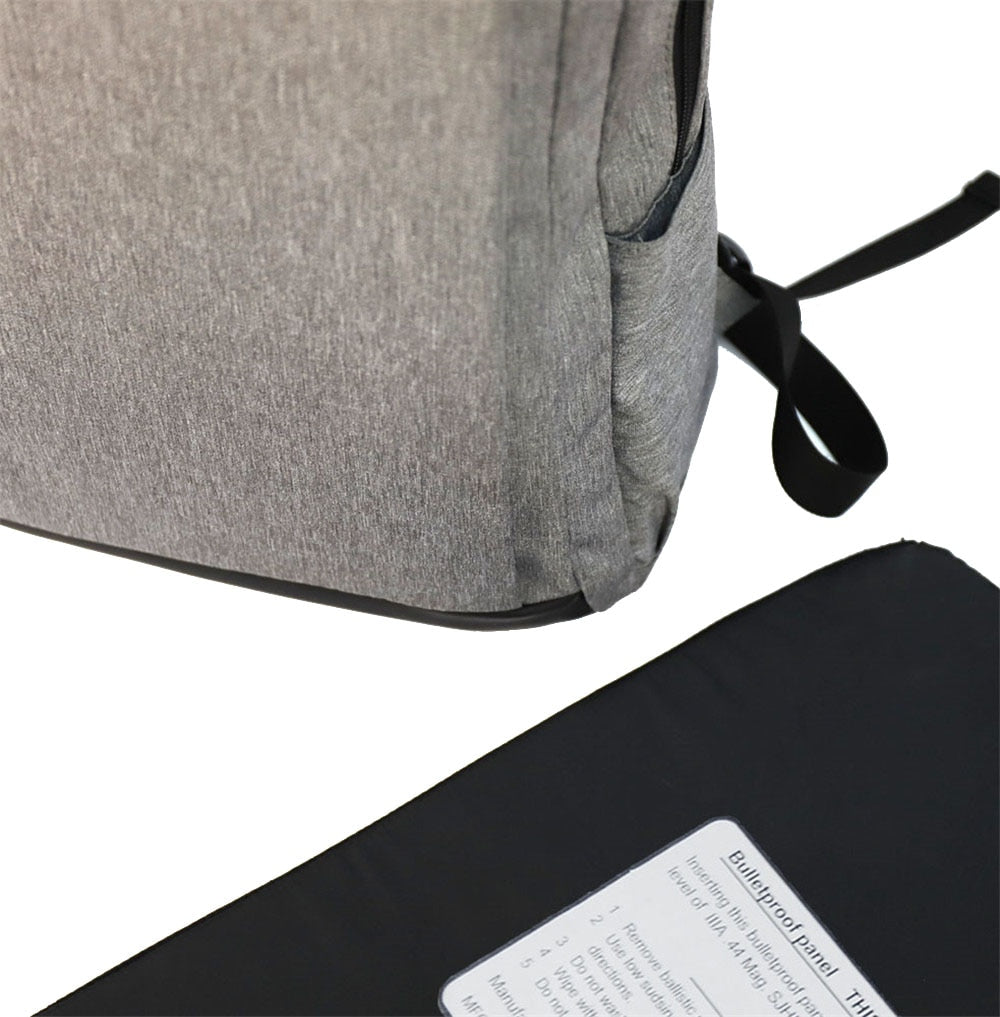 US NIJ IIIA Bulletproof Backpack Insert Level 3A Light Weight Trendy NIJ IIIA Rucksack Laptop for Student