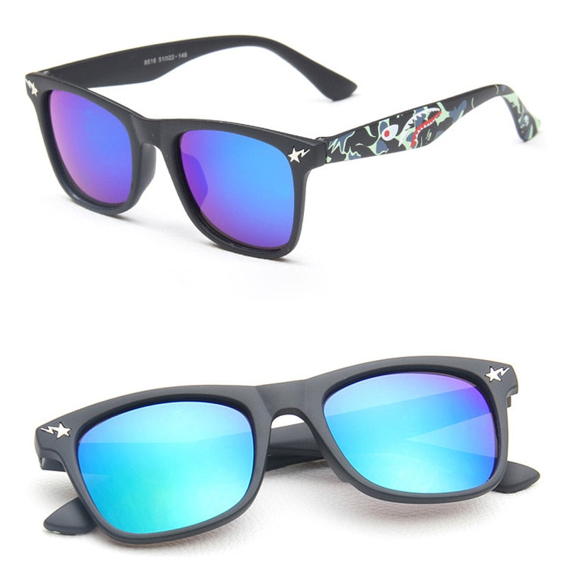 2020 Children's Fashion Sunglasses Square Mirror Sun Glasses Brand Design Sunglasses for Boys and Girls Design Eyewear UA400