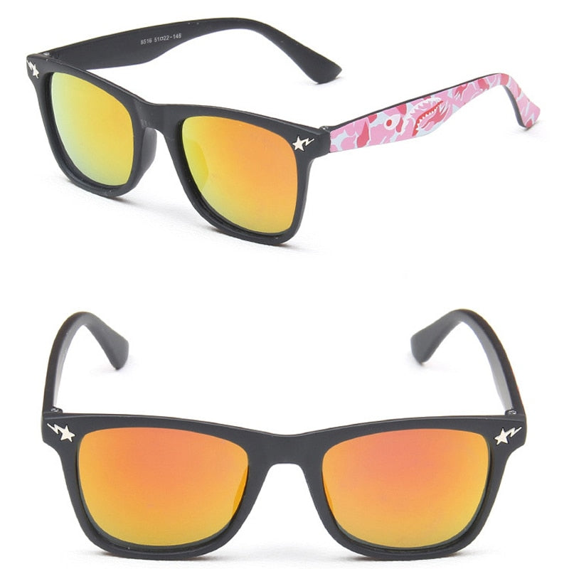 2020 Children's Fashion Sunglasses Square Mirror Sun Glasses Brand Design Sunglasses for Boys and Girls Design Eyewear UA400