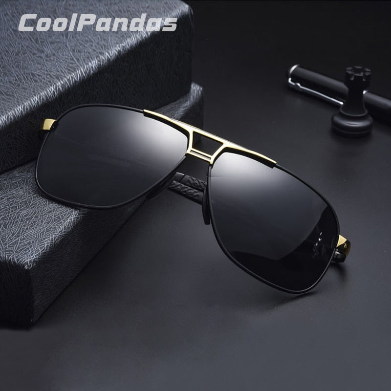Top Aluminum Magnesium Square Polarized Photochromic Sunglasses Men Sun Glasses Military Safety Driving Oculos De Sol Masculino