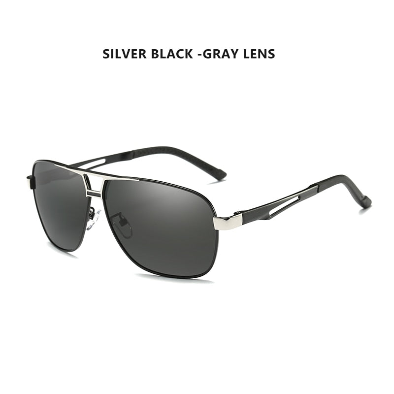 Top Aluminum Magnesium Square Polarized Photochromic Sunglasses Men Sun Glasses Military Safety Driving Oculos De Sol Masculino
