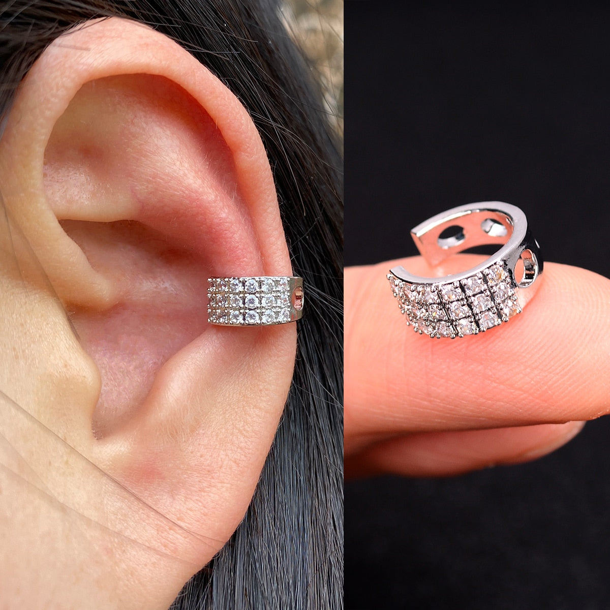 1Pcs Hot Sale Cute Metal Leaf Earcuff Clips On Earring for Women Girls No Fake Piercing Cartilage Earrings Ear Ring Without Hole