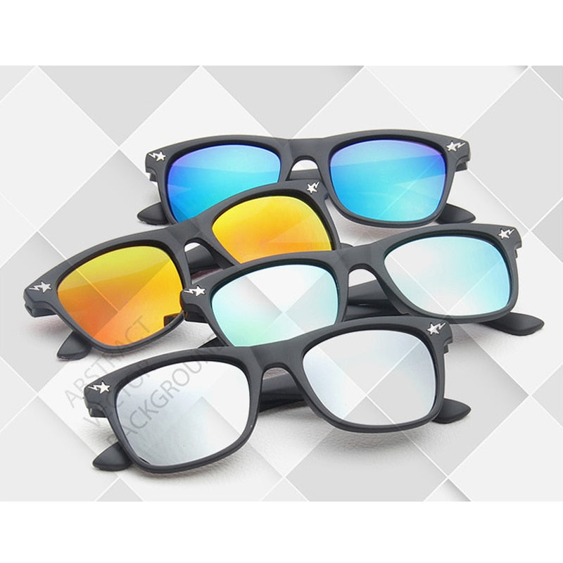 2020 Children's Fashion Sunglasses Square Mirror Sun Glasses Brand Design Sunglasses for Boys and Girls Design Eyewear UA400