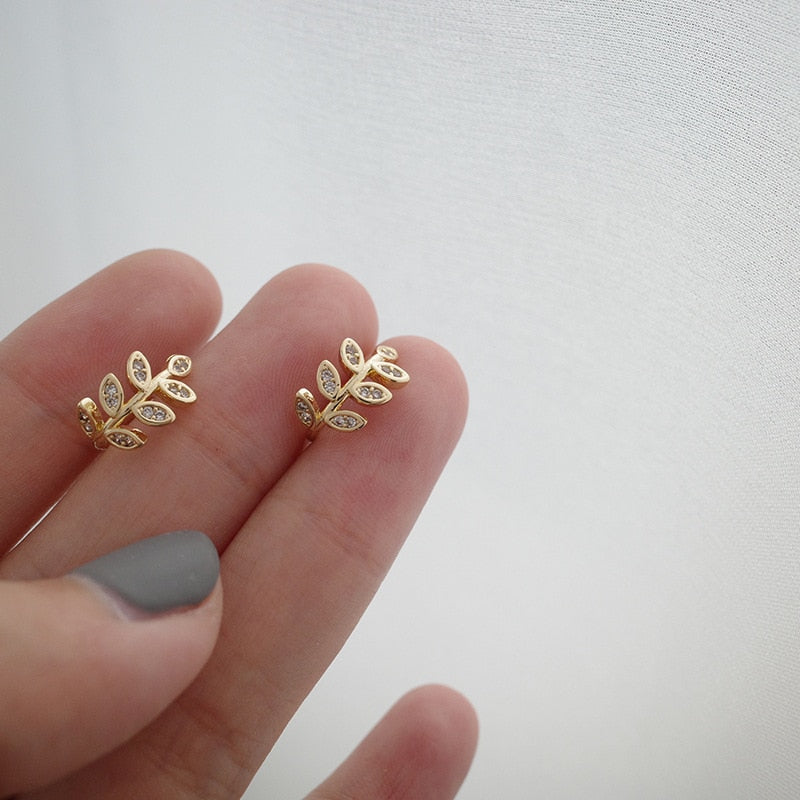 1Pcs Hot Sale Cute Metal Leaf Earcuff Clips On Earring for Women Girls No Fake Piercing Cartilage Earrings Ear Ring Without Hole