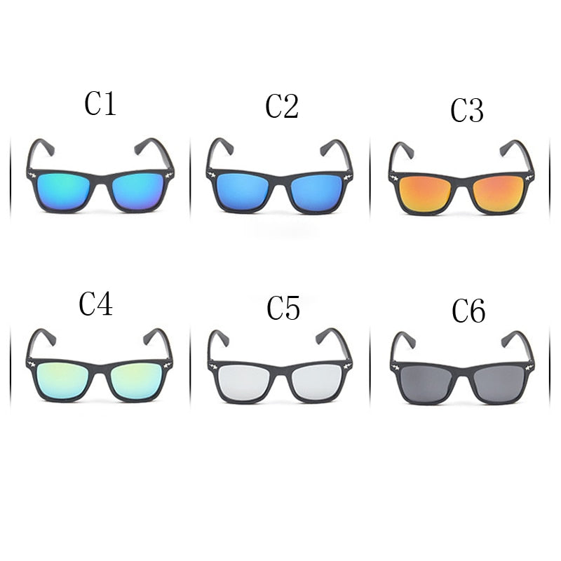 2020 Children&#39;s Fashion Sunglasses Square Mirror Sun Glasses Brand Design Sunglasses for Boys and Girls Design Eyewear UA400