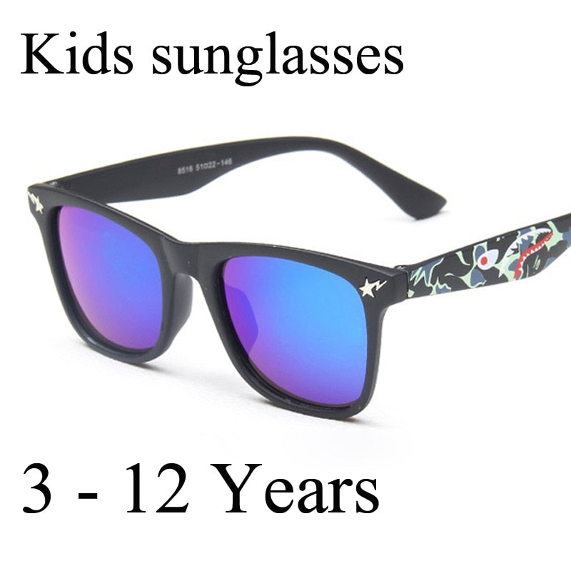 2020 Children&#39;s Fashion Sunglasses Square Mirror Sun Glasses Brand Design Sunglasses for Boys and Girls Design Eyewear UA400