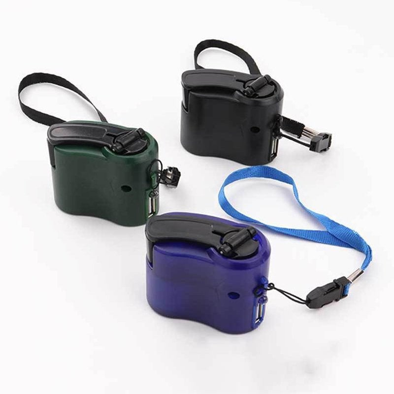 Mini Charger Hand Crank USB Phone Emergency for Camping Hiking Alternator Outdoor Travel Dynamo Camping Equipment Survival Tools