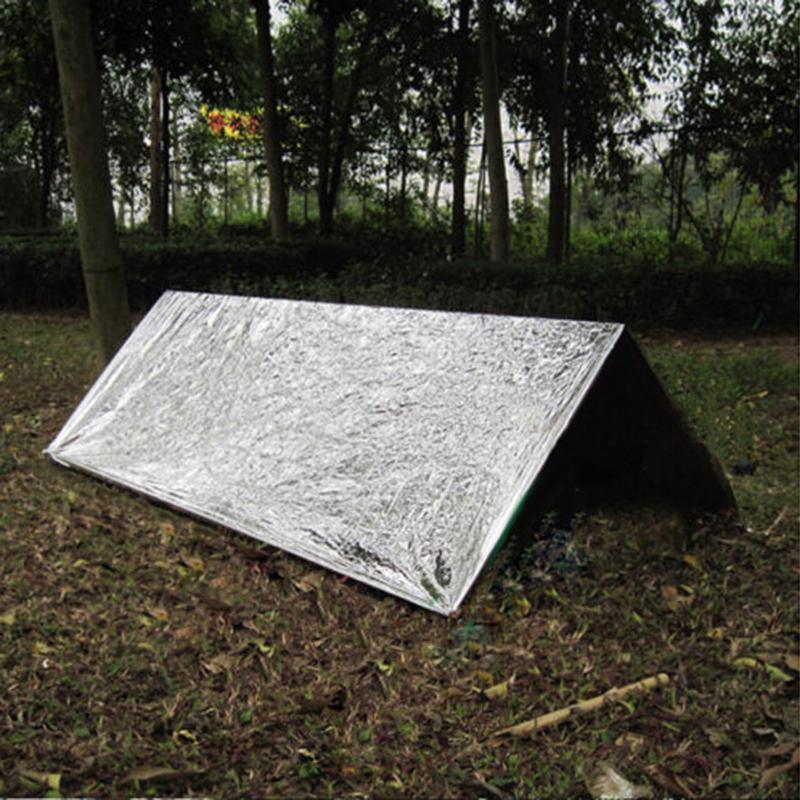 Emergency Blanket Outdoor Survive First Aid Kit Military Rescue Kit Windproof Waterproof Foil Thermal Blanket For Camping Hiking